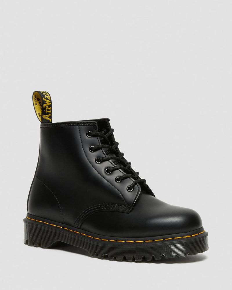 Dr Martens 101 Bex Smooth Læder Ankelstøvler Herre Sort | DK 405BEX